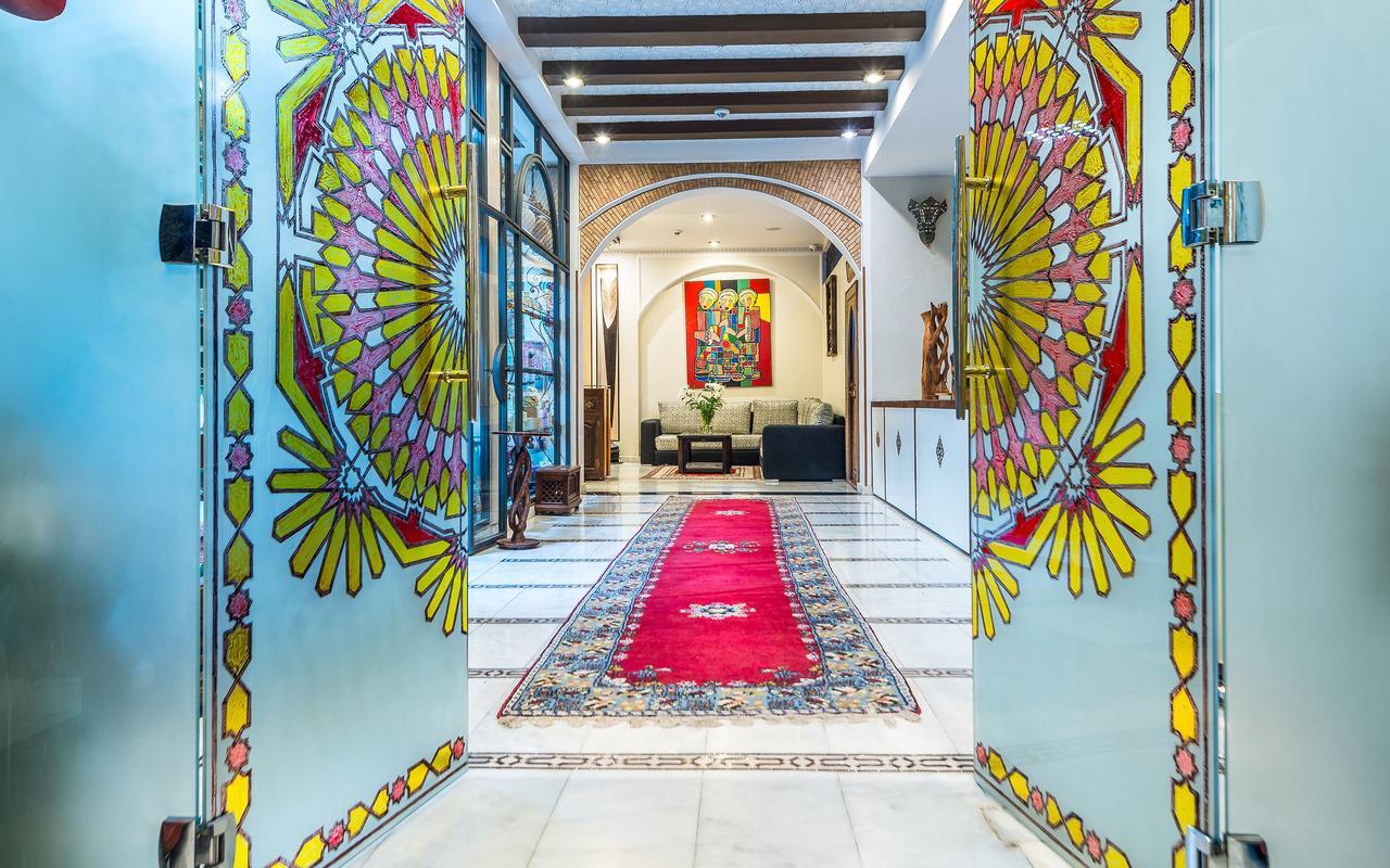 Hotel & Ryad Art Place Marrakech Marraquexe Exterior foto Entrance to the hotel